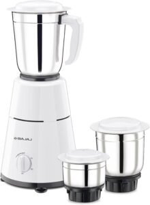 Bajaj 500 Watt GX-1 Mixer Grinder with 3 Jars- white