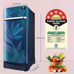 Samsung 189 L, 5 Star, Digital Inverter, Direct-Cool Single Door Refrigerator