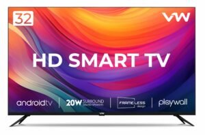 VW 80 cm (32 inches) Frameless Series HD Ready Android Smart LED